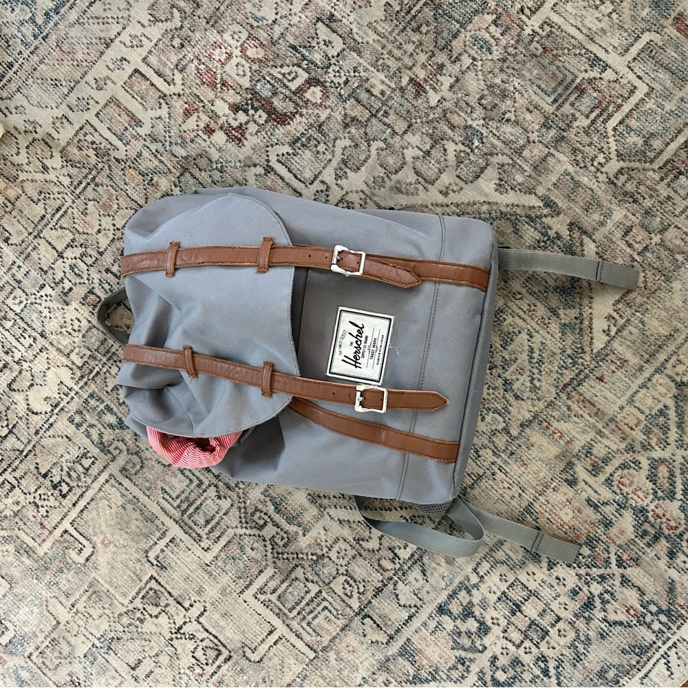 Gray Herschel Backpack in great condition!